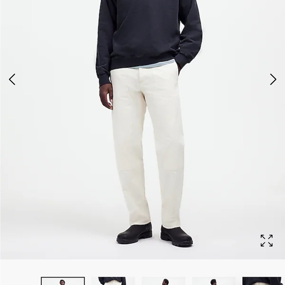 Relaxed Straight Workwear Pants madewell